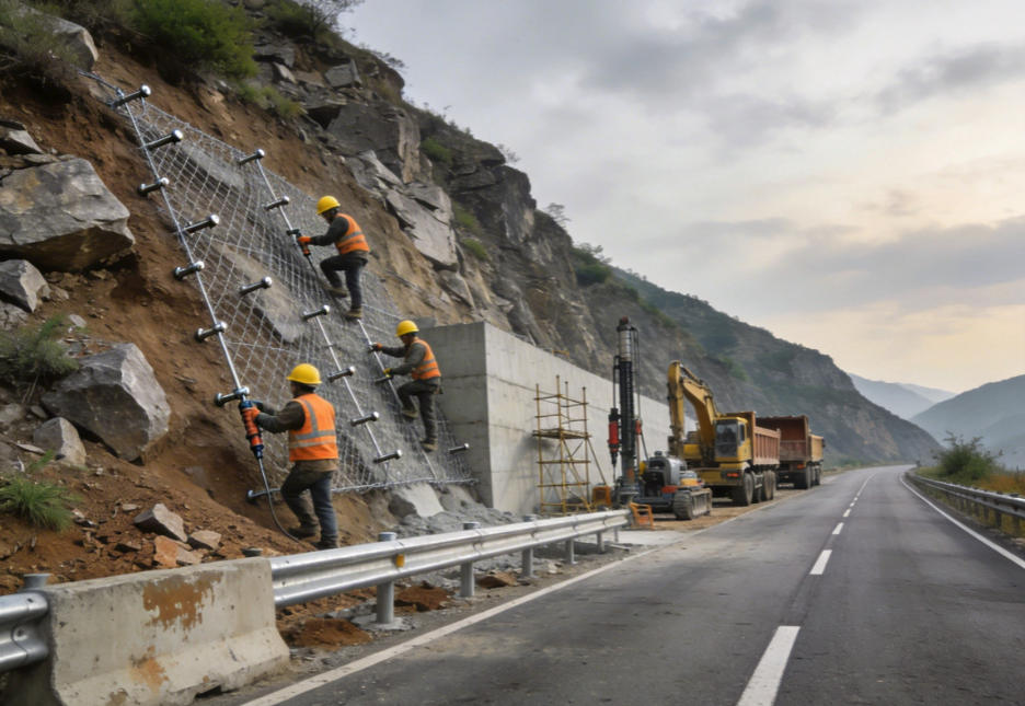阳西公路道路护坡